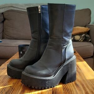 Black Platform Boots